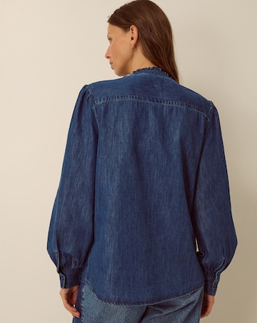 Monsoon Sophia Ruffle Denim Shirt