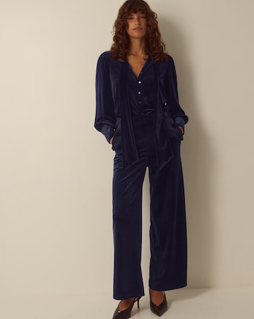 Monsoon Verna Velvet Wide Leg Trousers