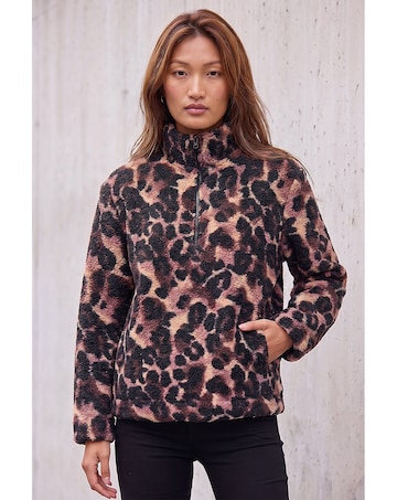 Roman Animal Print Fleece Jacket
