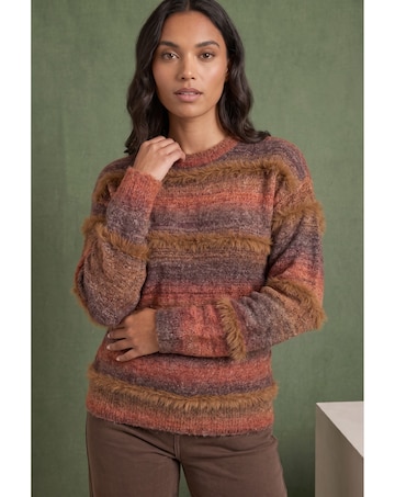 Roman Space Dye Stripe Knit Jumper
