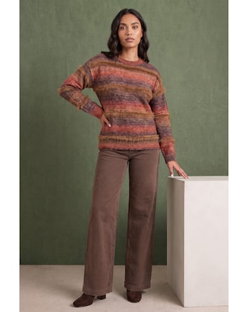 Roman Space Dye Stripe Knit Jumper