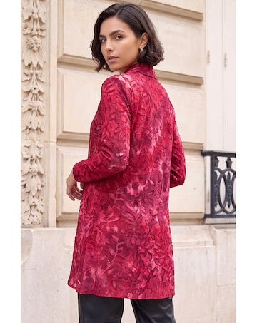 Roman Burnout Print Tunic Top