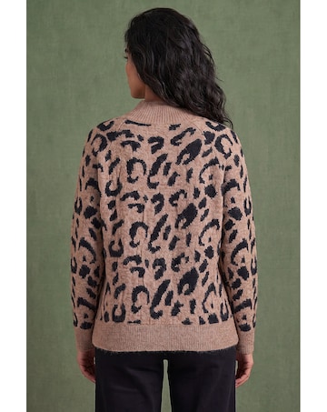Roman Leopard Jacquard Knit Jumper