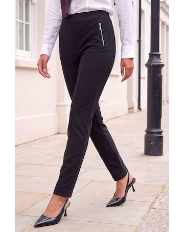 Roman Ponte Zip Slim Trousers