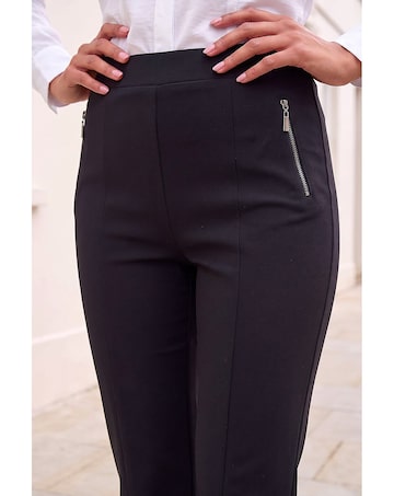 Roman Ponte Zip Slim Trousers
