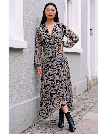 Roman Animal Twist Front Dress