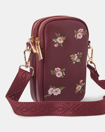 Accessorize Floral Embroidered Phone Bag