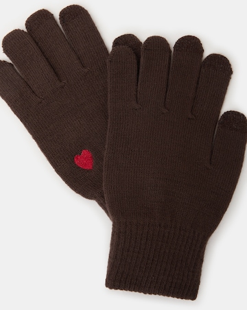 Accessorize Heart Touchscreen Gloves