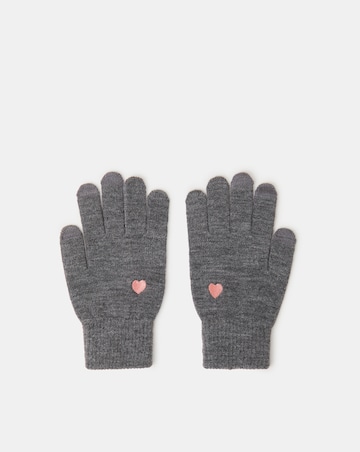 Accessorize Heart Touchscreen Gloves