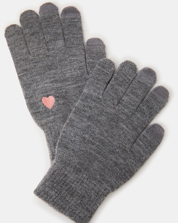 Accessorize Heart Touchscreen Gloves