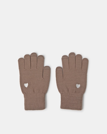 Accessorize Heart Touchscreen Gloves