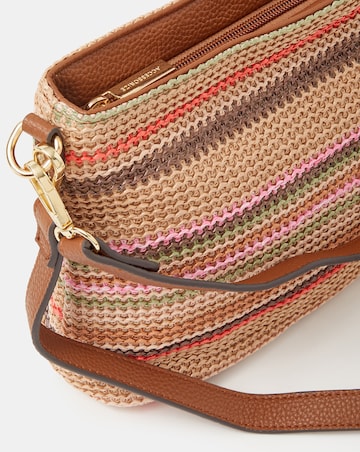 Accessorize Woven Raffia Crossbody Bag