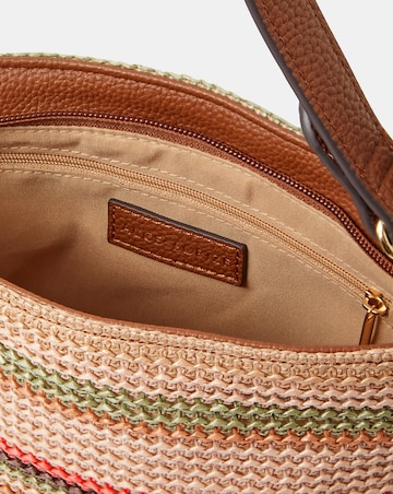 Accessorize Woven Raffia Crossbody Bag