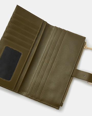 Accessorize Faux Suede Buckle Purse