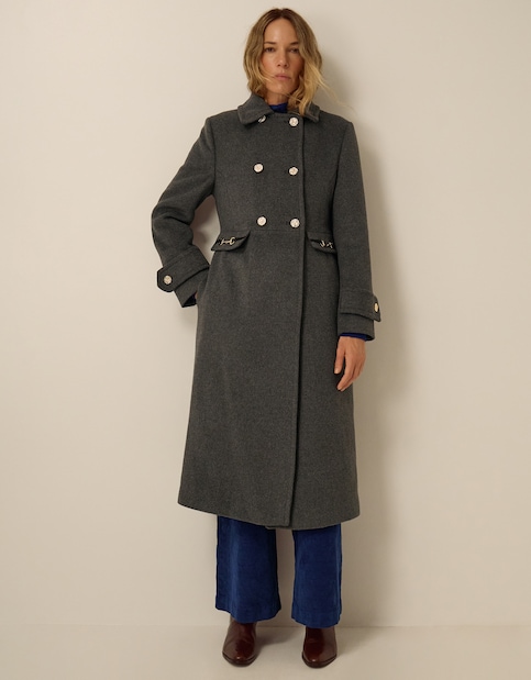Monsoon Faye Wool Blend Coat
