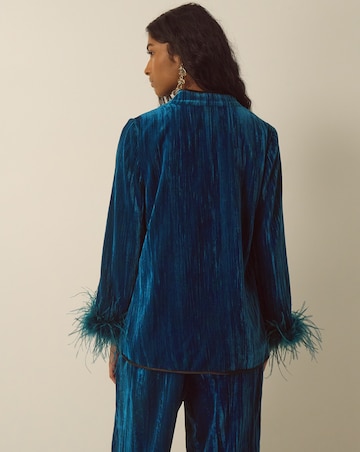 Monsoon Quinn Feather Velvet Jacket