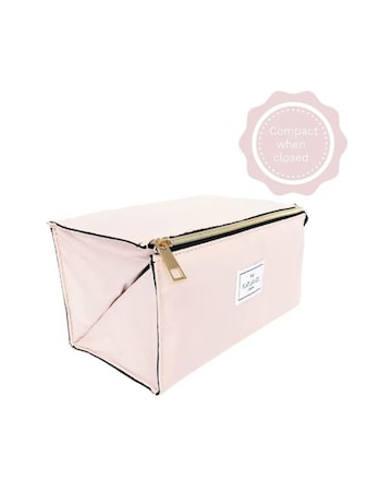 The Flat Lay Co. Makeup Box Bag -  Blush Pink