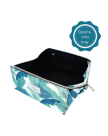 The Flat Lay Co. Makeup Box Bag - Tropical Leaves