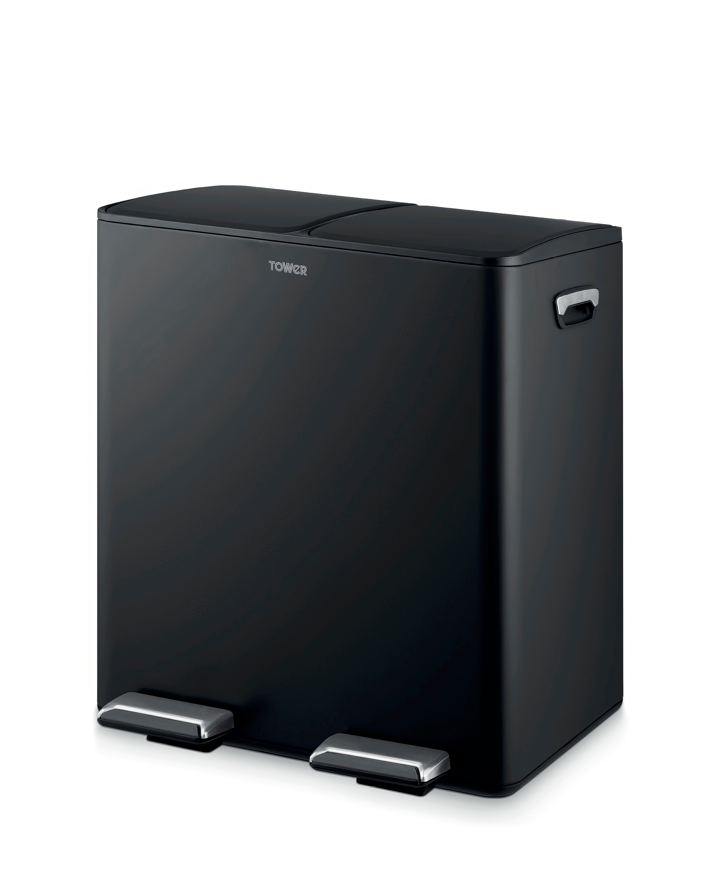 Tower 40L Recycling Pedal Bin Black
