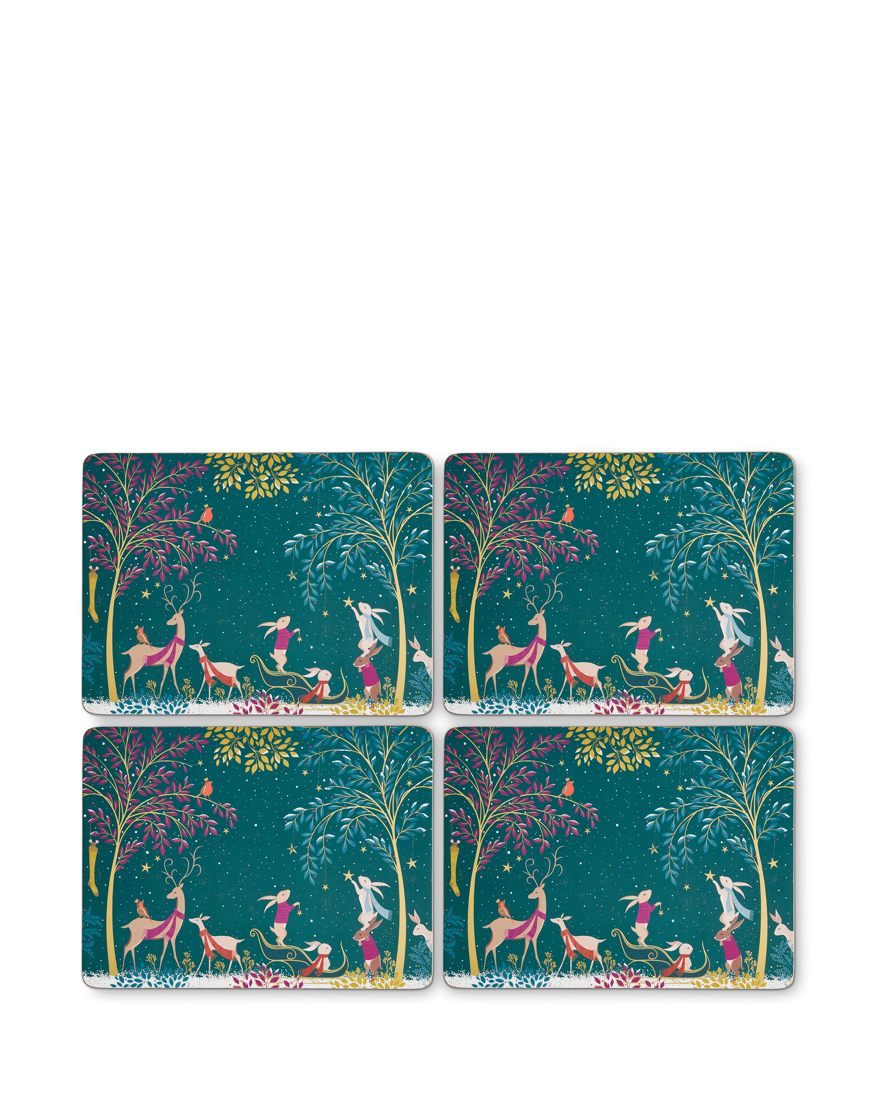 Sara Miller Woodland Tales 4 Placemats