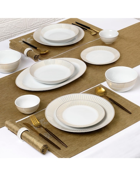 Waterside Gold Radiance 50 PC Dinner Set