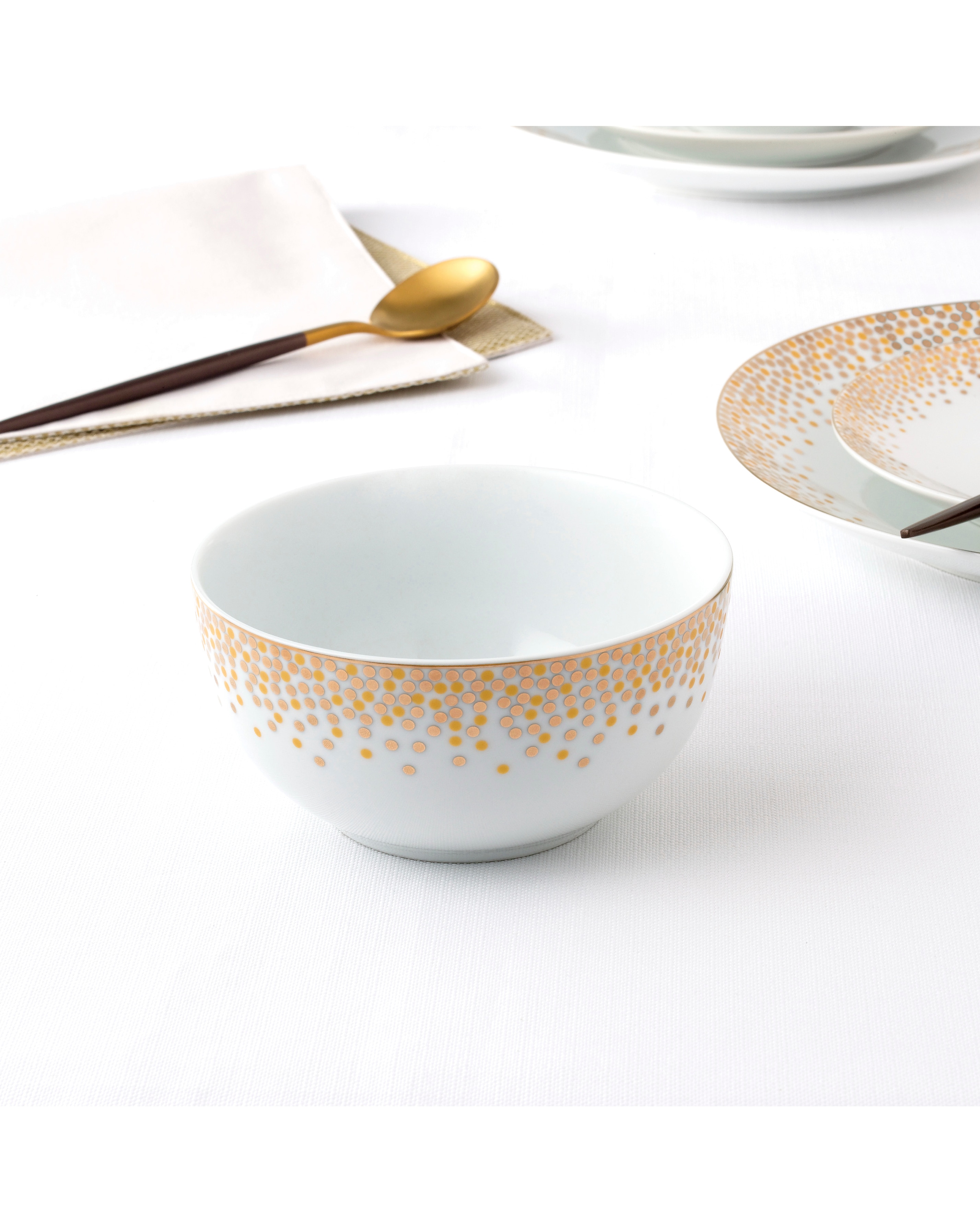 50 Piece Waterside Gold Sparkle Dinner Set Waterside Gold Sparkle