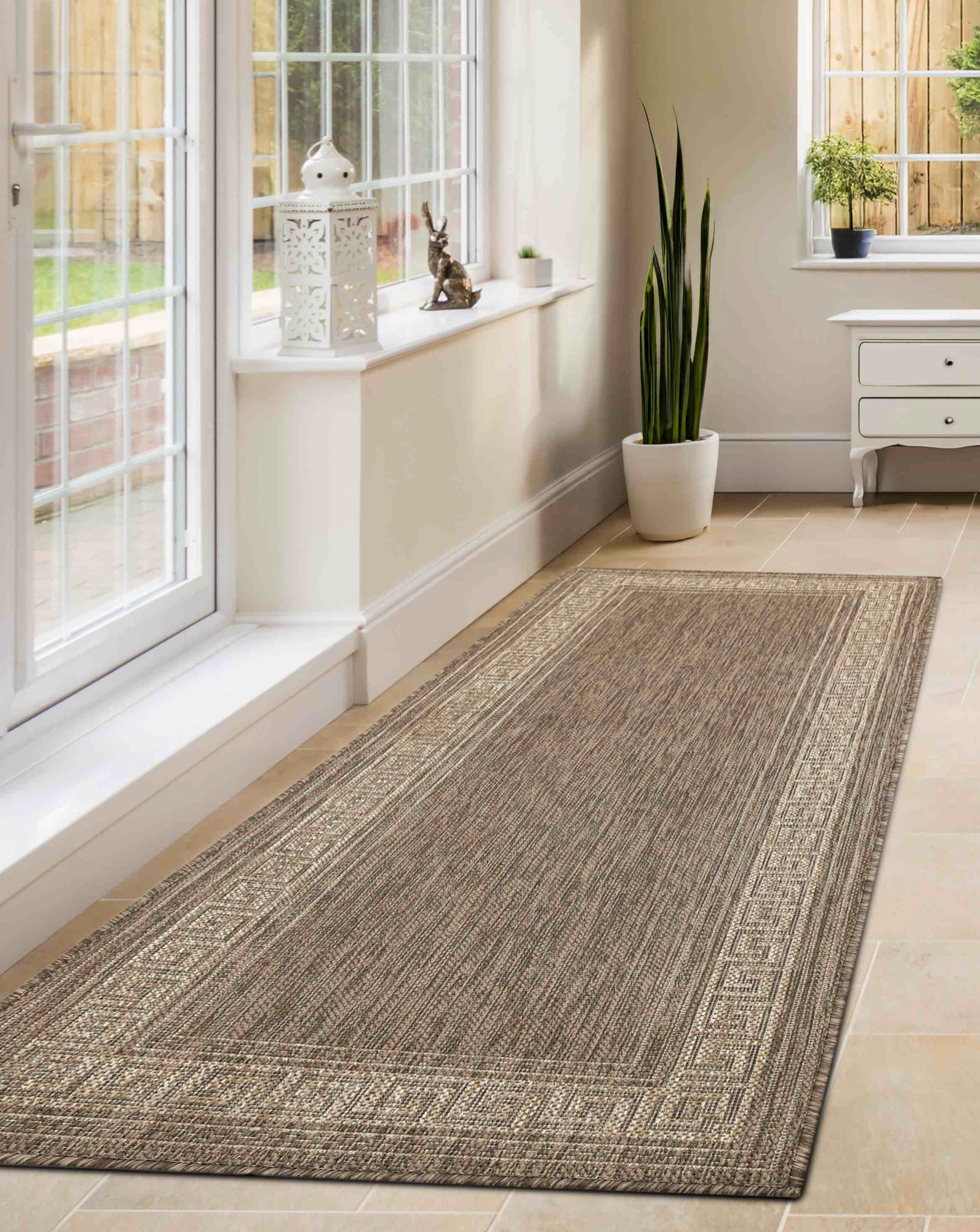 Gel Backed Greek Key Runner