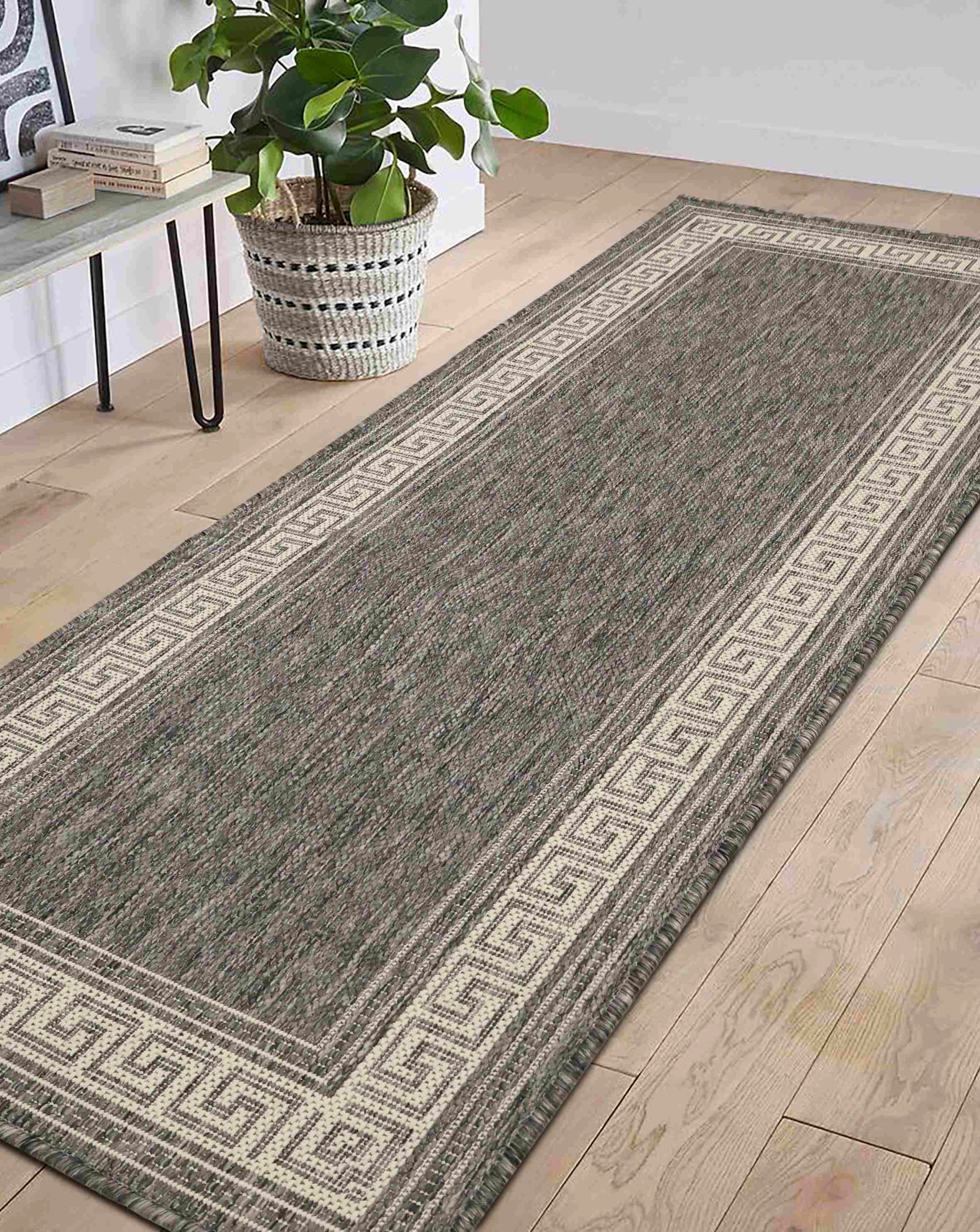 Gel Backed Greek Key Runner