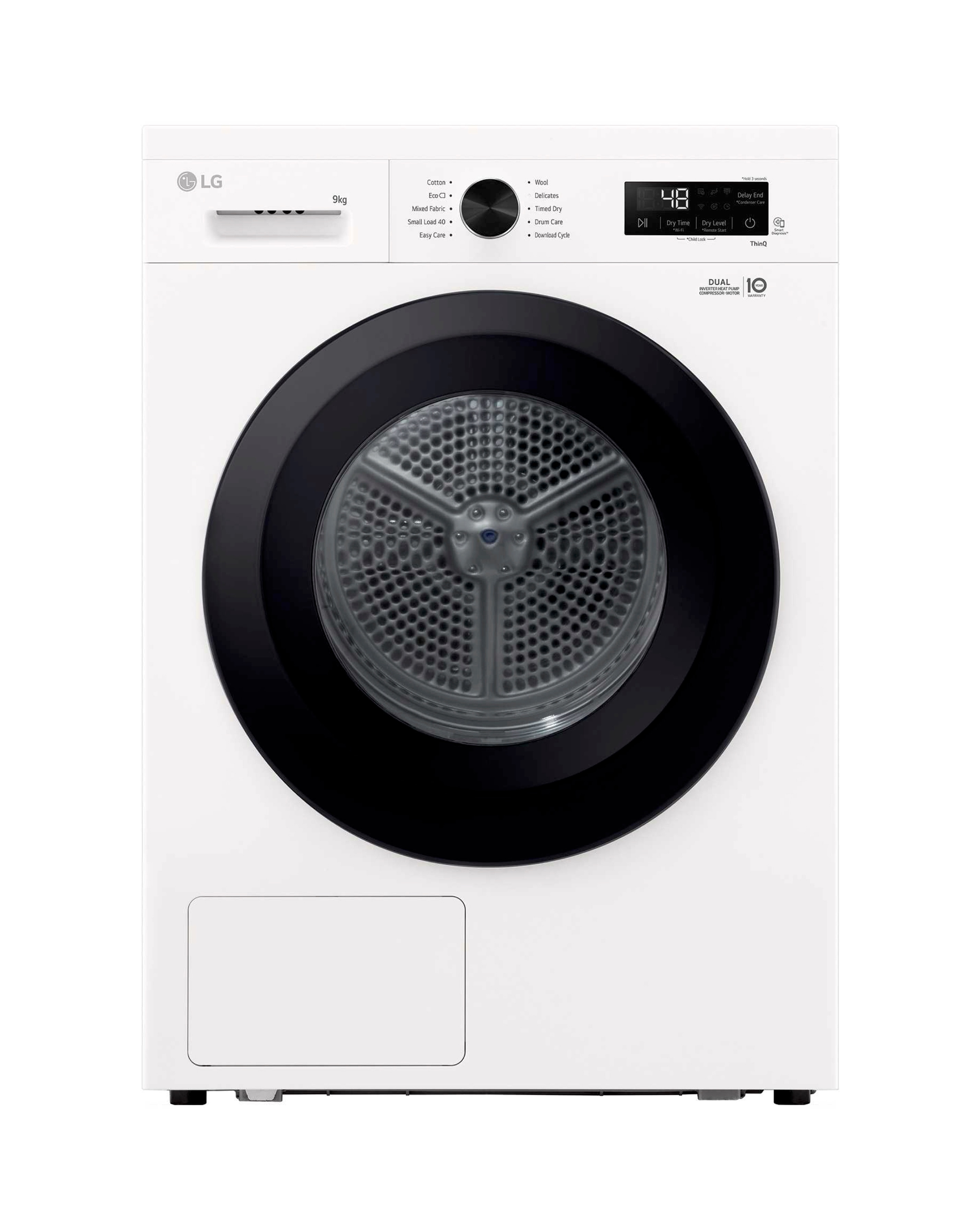LG X 10 RHX1009NWK 9kg HP Dryer White