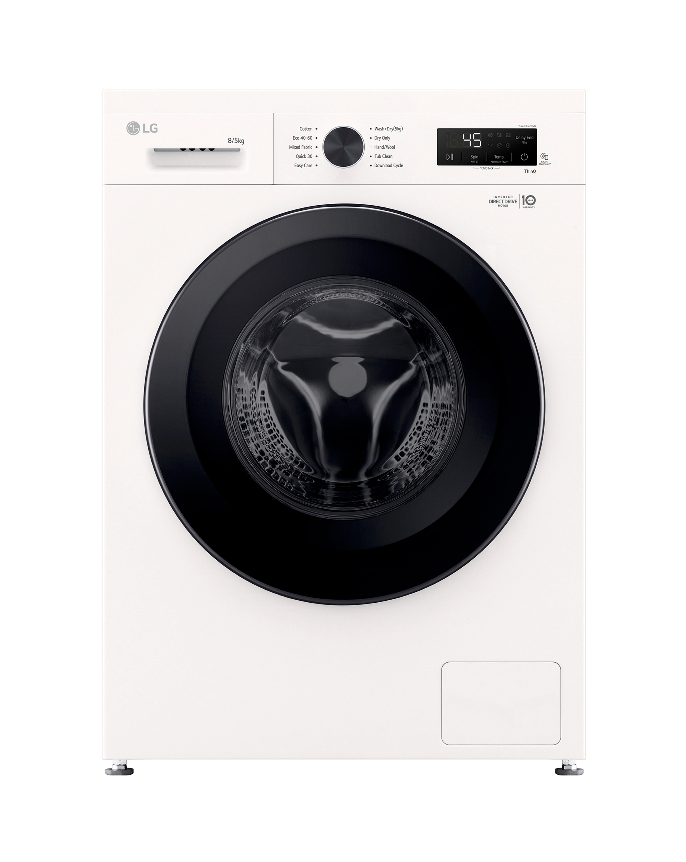 LG X10 W4X1085NWK 8kg/5kg Wash Dry White