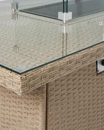 Amalfi Lounge Dining Set With Firepit
