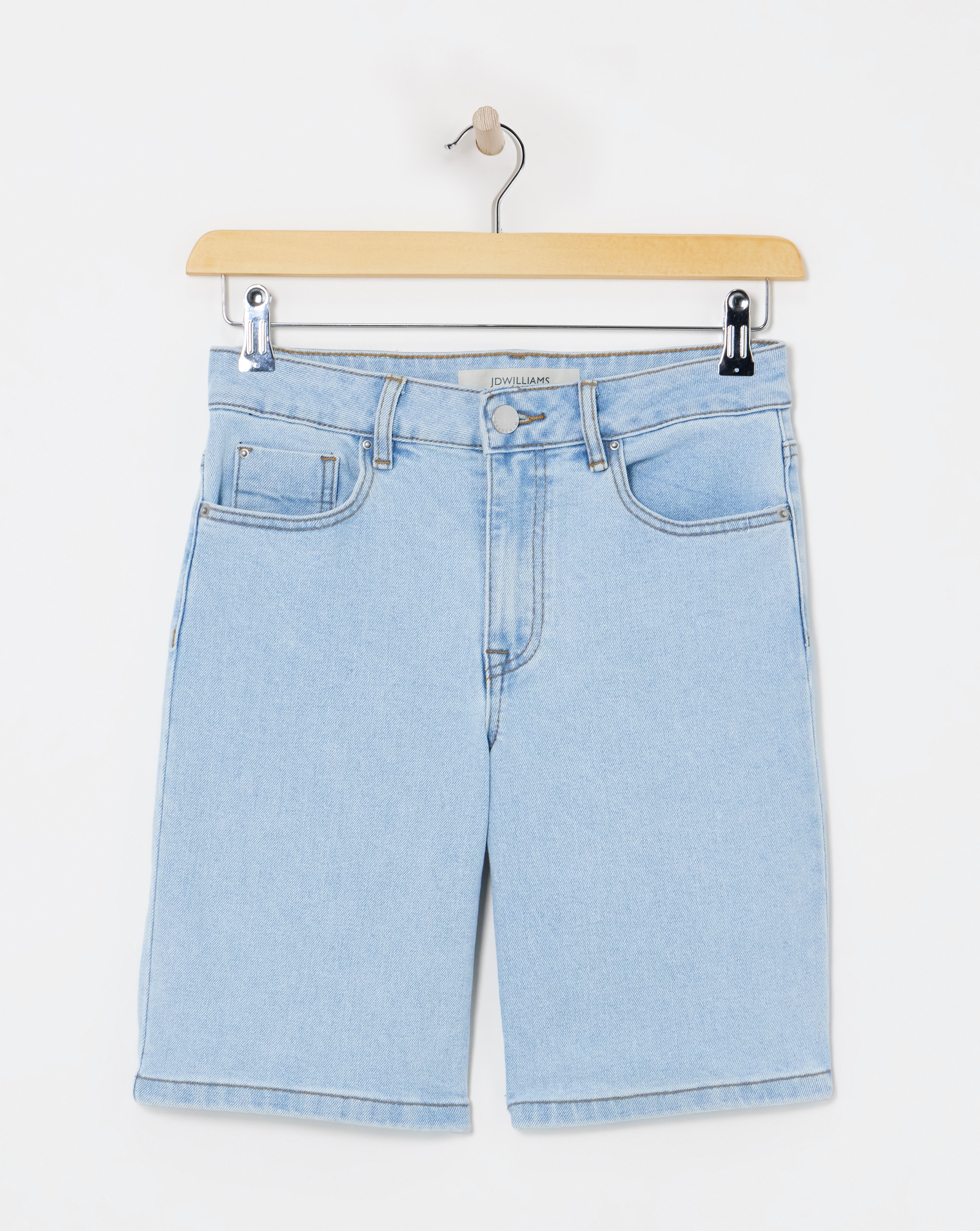 Light Blue Bermuda Denim Shorts