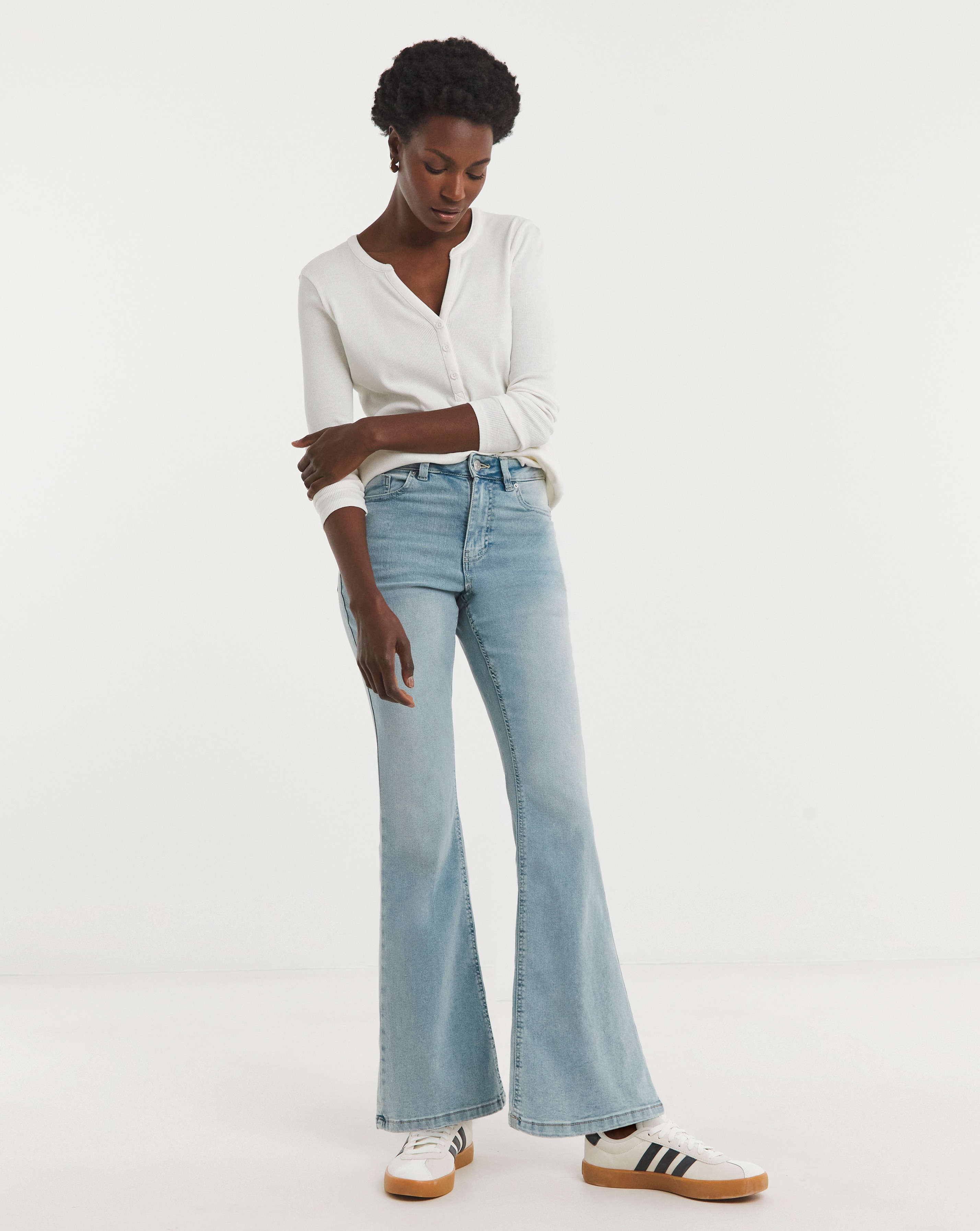 High Waist Super Soft Bootcut Jean