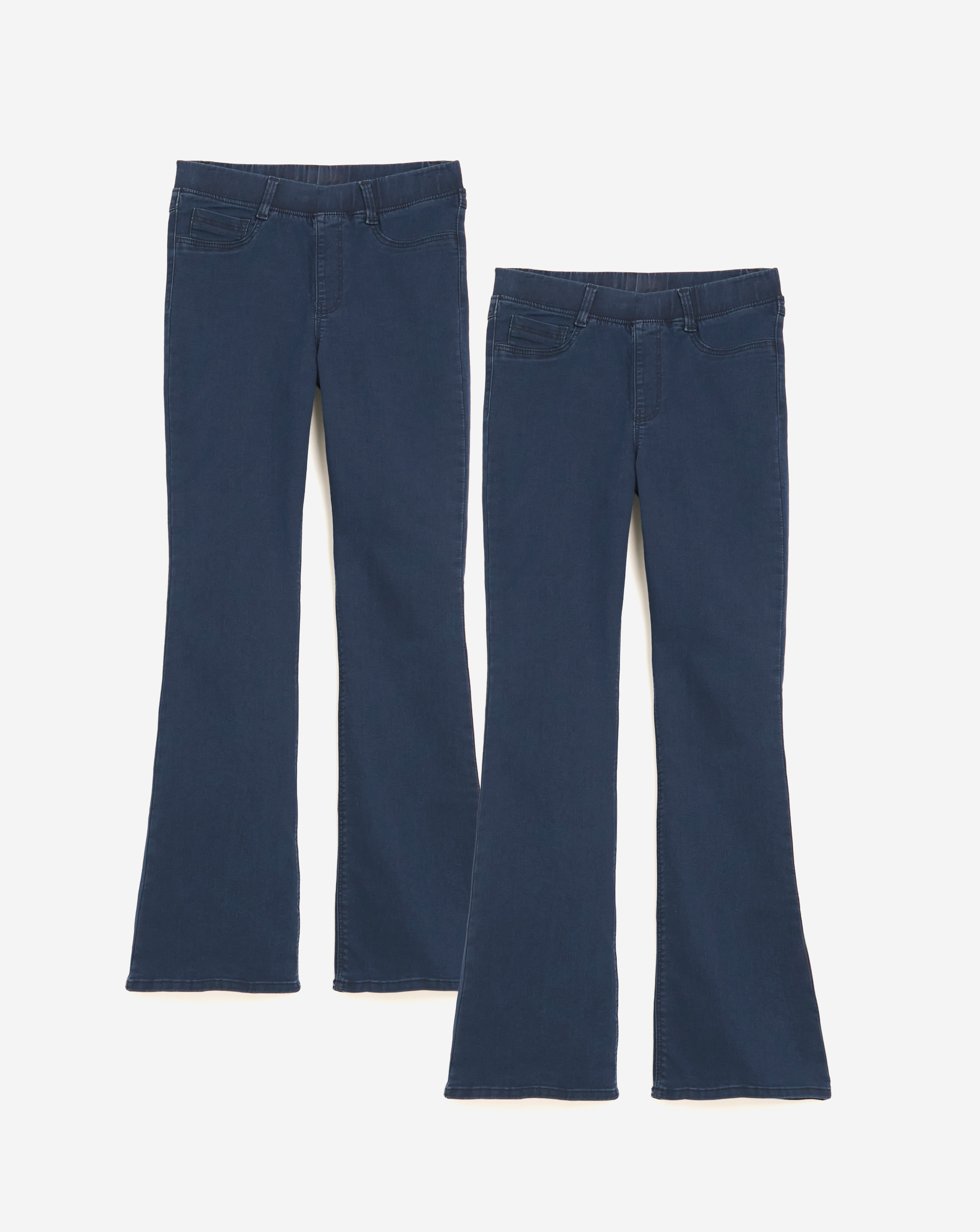 2PK Indigo/Indigo Bootcut Jeggings