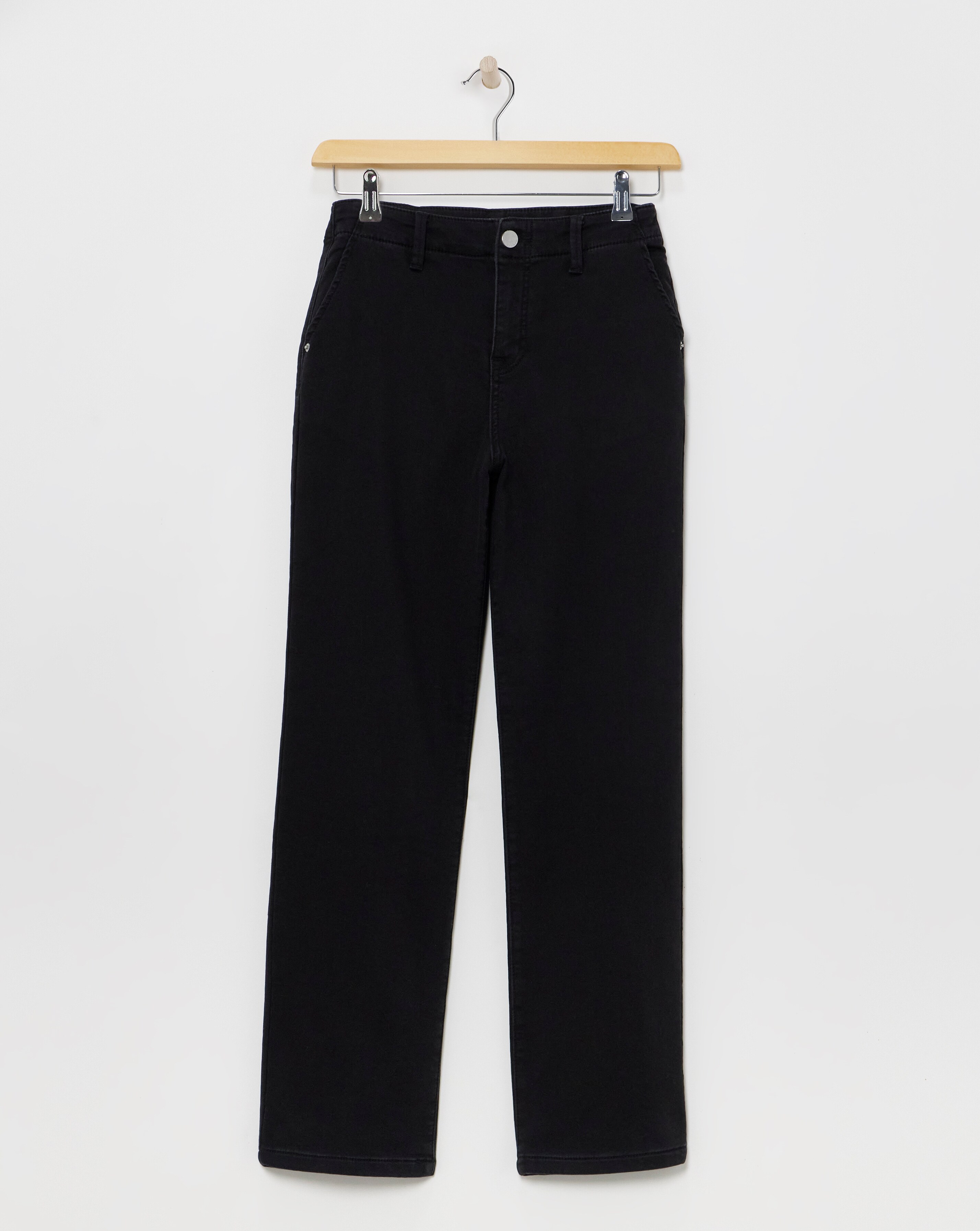 Black Cosy Slim Leg Jeans