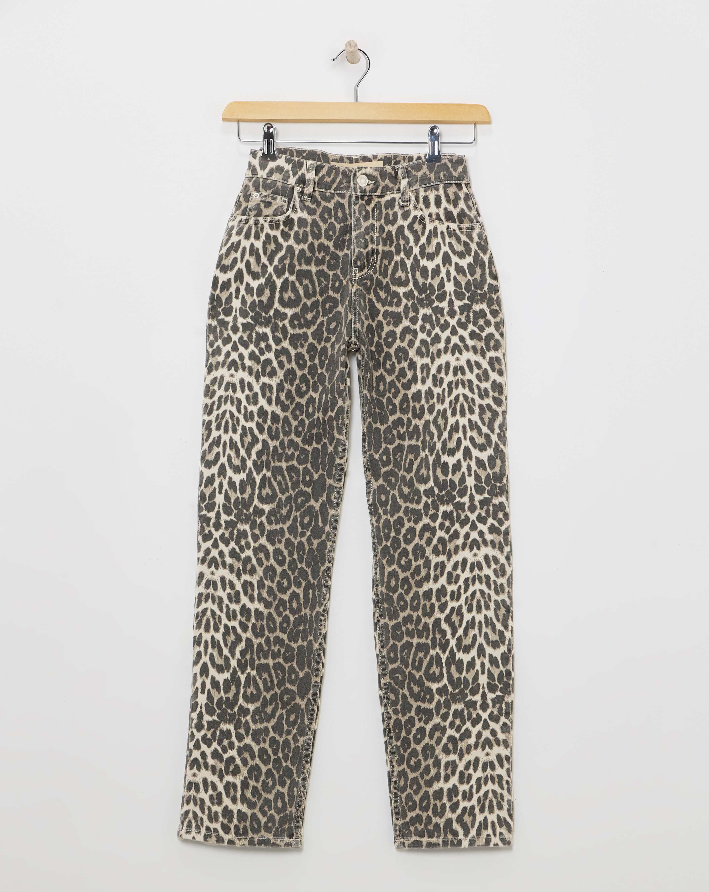 Leopard Straight Leg Jeans