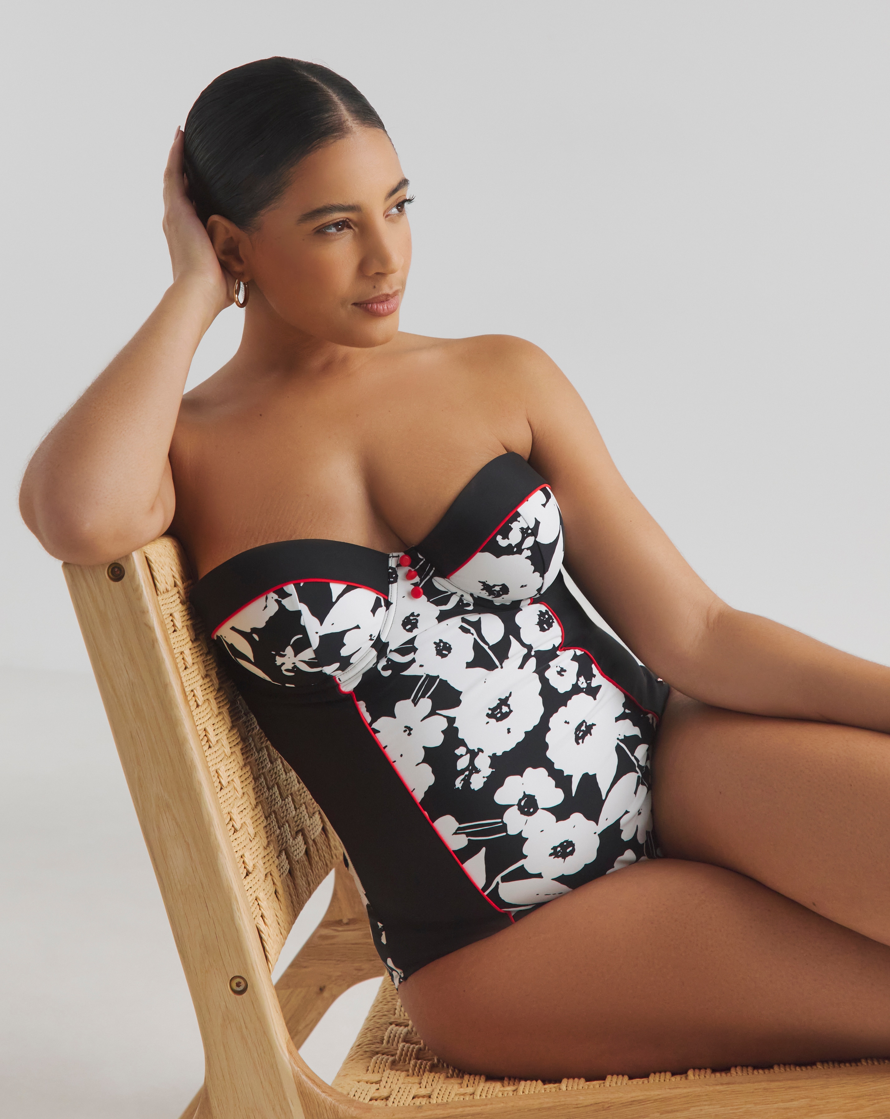 Joe Browns Mono Print Wired Swimsuit