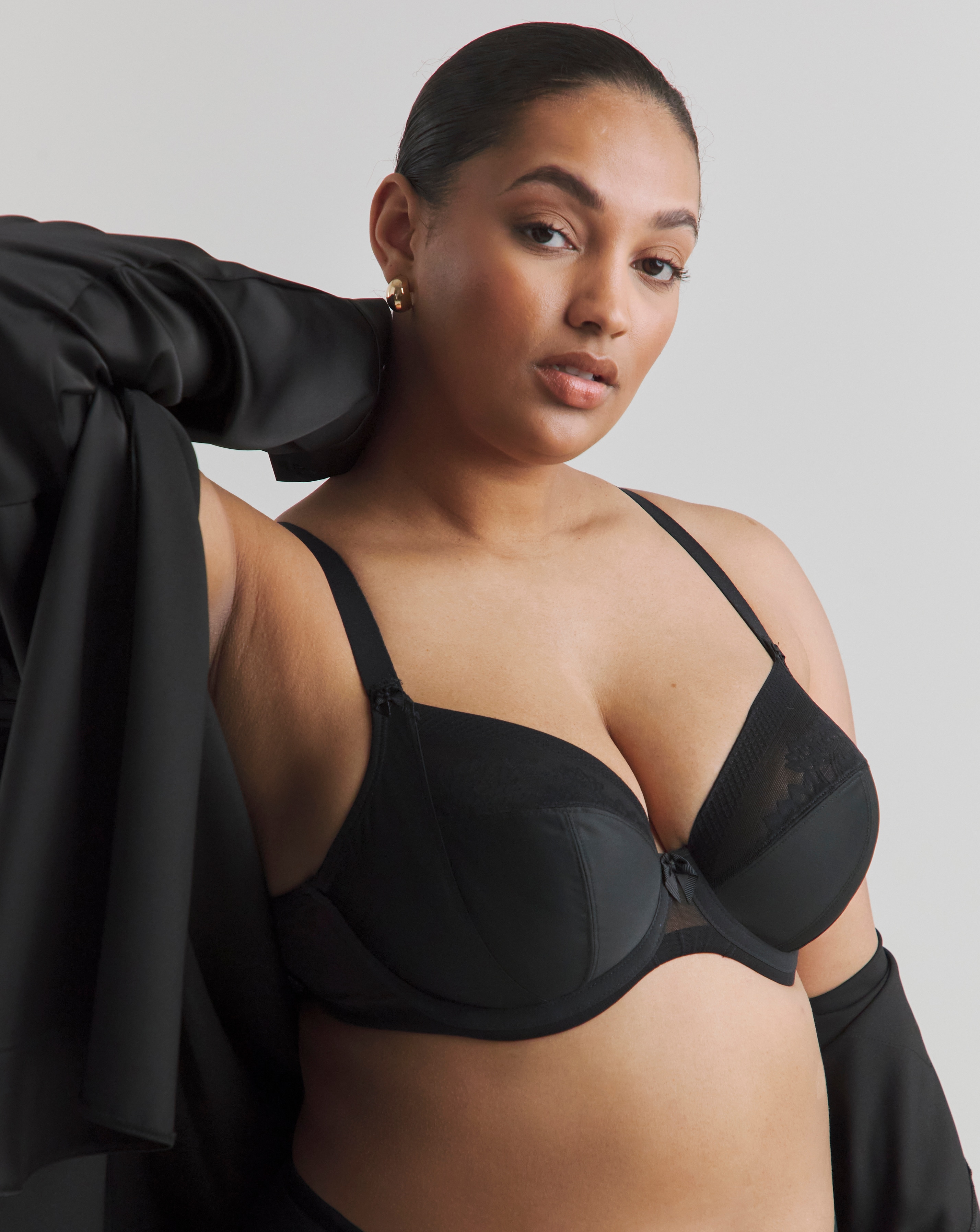 Elomi Nerina Plunge Wired Bra Black