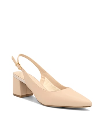 Paradox London Isadora Mid Block Heel Courts