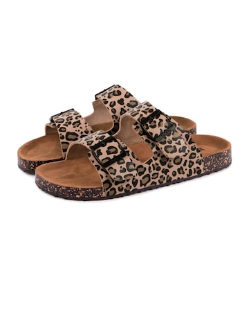 totes Ladies Pu Double Buckle Slider