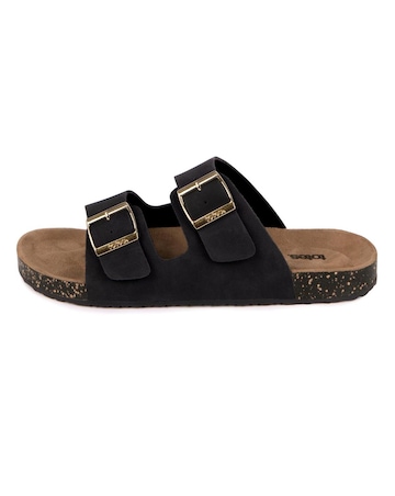 totes Ladies Pu Double Buckle Slider