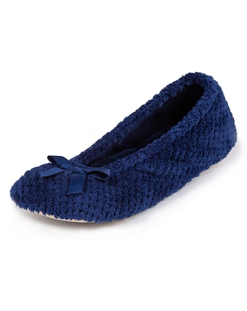 totes Popcorn Terry Ballet Slipper