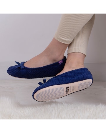 totes Popcorn Terry Ballet Slipper