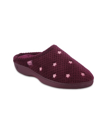 totes Isotoner Womens Popcorn Mule Slippers