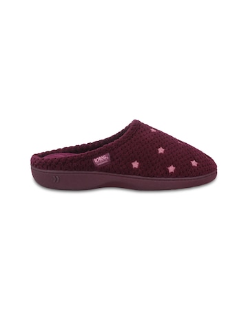 totes Isotoner Womens Popcorn Mule Slippers