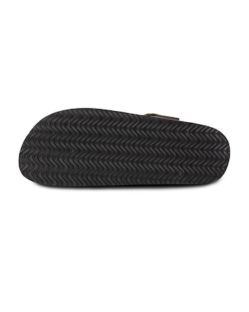 totes Ladies PU Buckle Toe Post Sandals