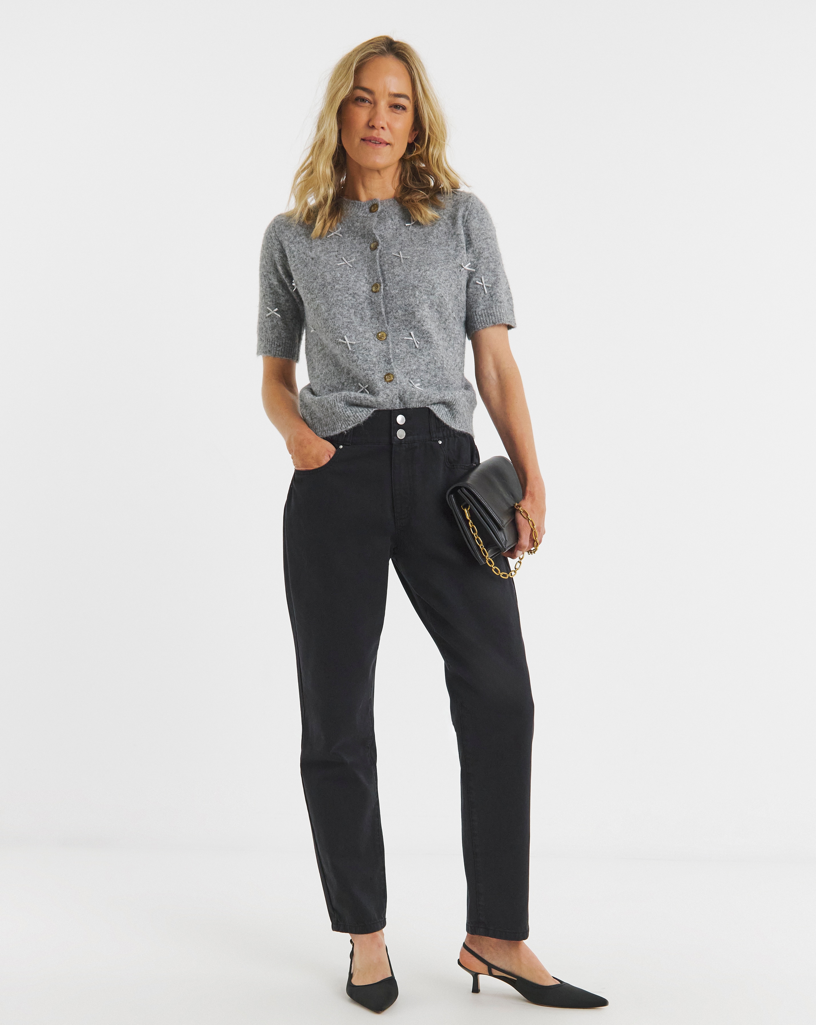 Elasticated Tapered Jean