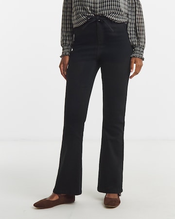 Black Cosy Bootcut Jeans