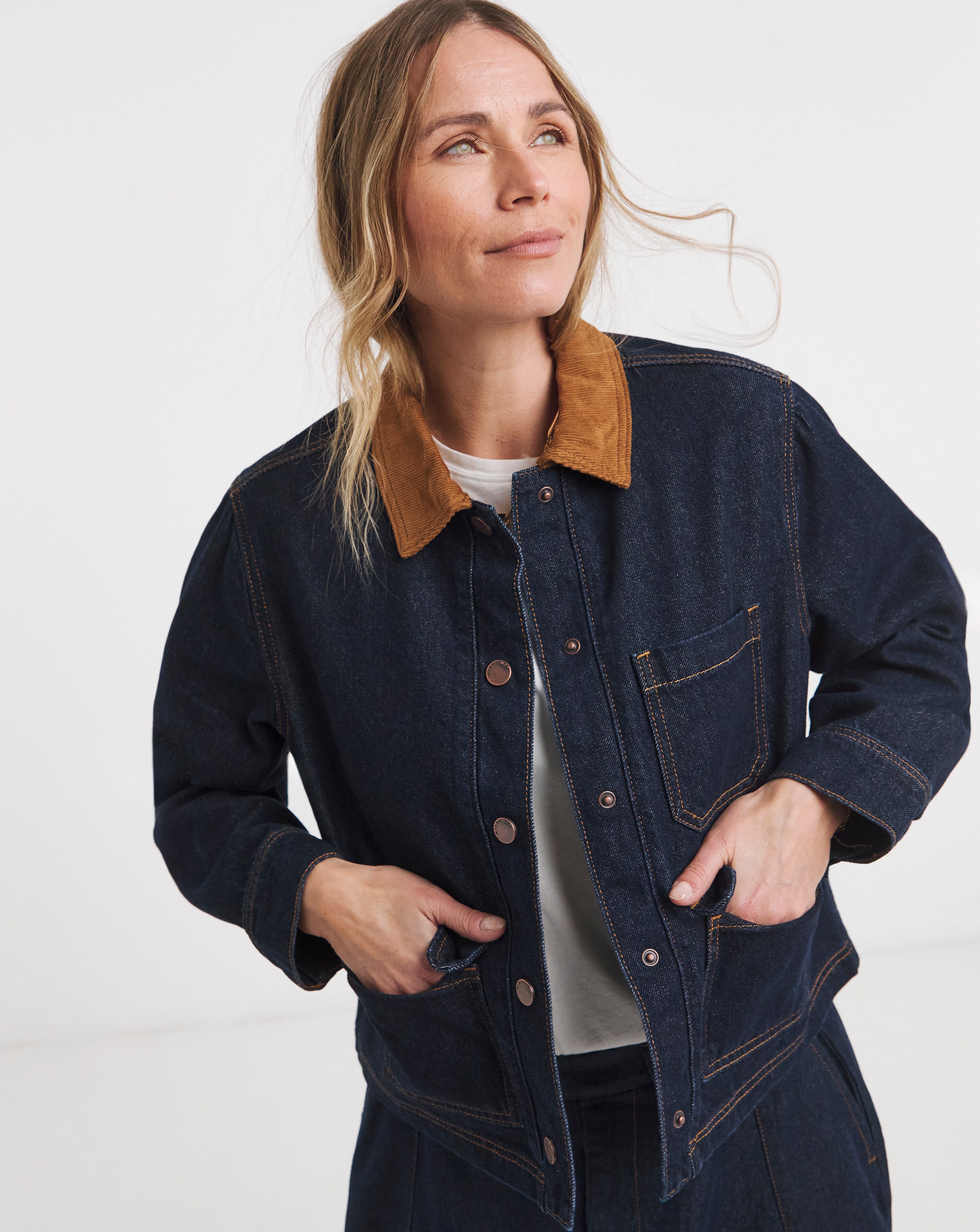 New In - Cord Collar Barn Jacket