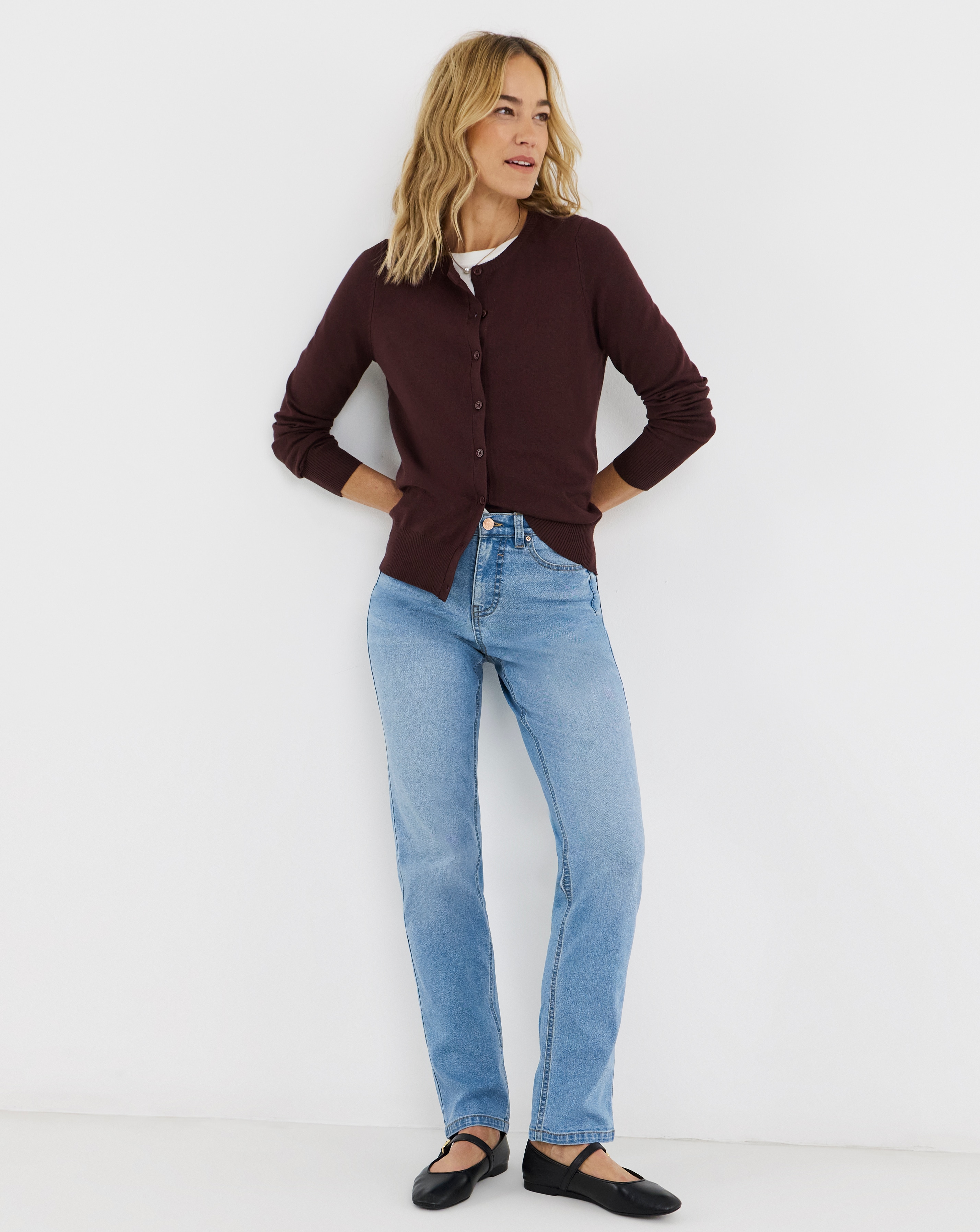 New In - Light Blue 24/7 Straight Leg Jeans